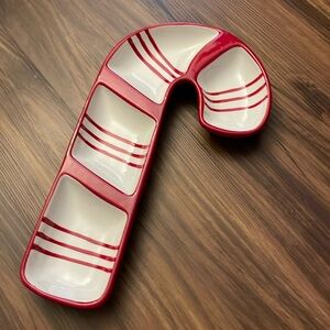 Candy cane snack tray
